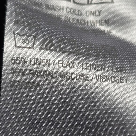 Susan Graver Pure Linen Blend Pants Black 4X Luxury Soft Linen Plus Size QVC - Picture 14 of 14